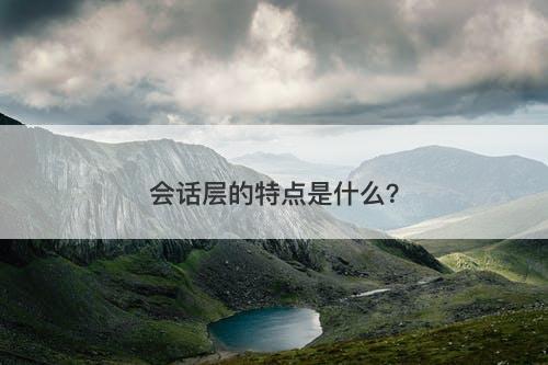 会话层的特点是什么？
