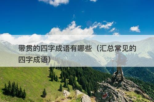 带贯的四字成语有哪些（汇总常见的四字成语）