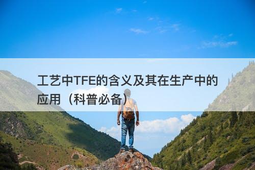 工艺中TFE的含义及其在生产中的应用（科普必备）