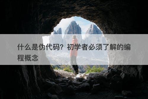 什么是伪代码？初学者必须了解的编程概念