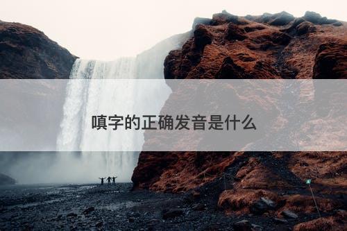 嗔字的正确发音是什么