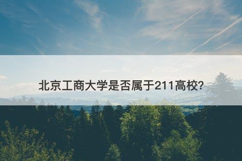 北京工商大学是否属于211高校？
