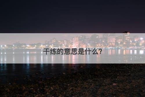干练的意思是什么？