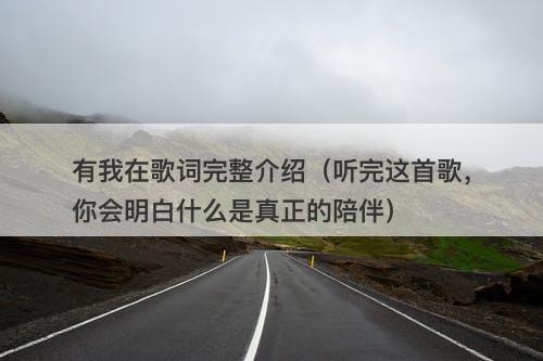 有我在歌词完整介绍（听完这首歌，你会明白什么是真正的陪伴）