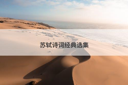 苏轼诗词经典选集