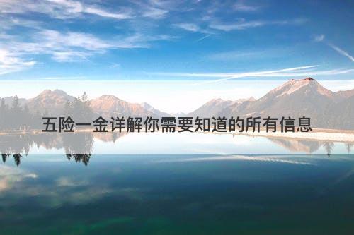 五险一金详解你需要知道的所有信息