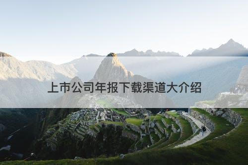 上市公司年报下载渠道大介绍