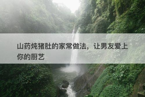 山药炖猪肚的家常做法，让男友爱上你的厨艺