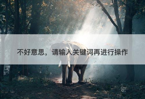 不好意思，请输入关键词再进行操作