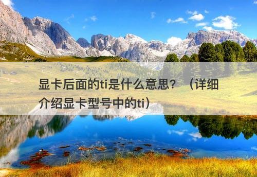 显卡后面的ti是什么意思？（详细介绍显卡型号中的ti）