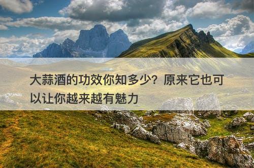 大蒜酒的功效你知多少？原来它也可以让你越来越有魅力