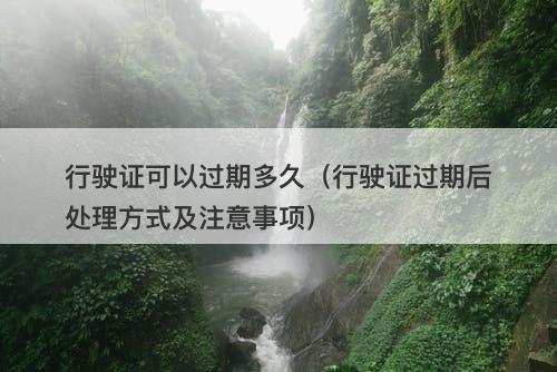 行驶证可以过期多久（行驶证过期后处理方式及注意事项）