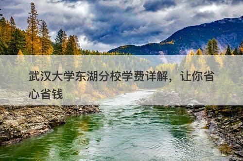 武汉大学东湖分校学费详解，让你省心省钱