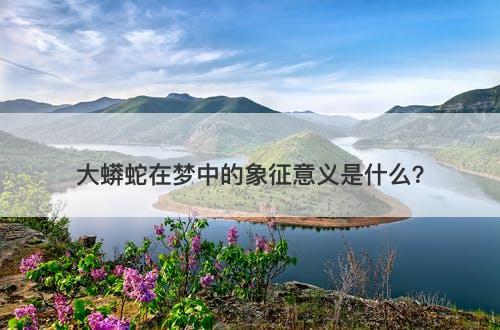 大蟒蛇在梦中的象征意义是什么？