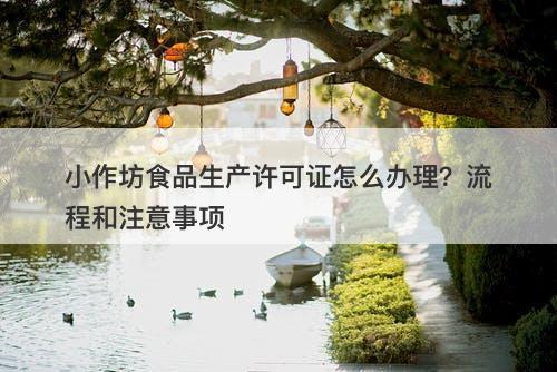 小作坊食品生产许可证怎么办理？流程和注意事项-图1