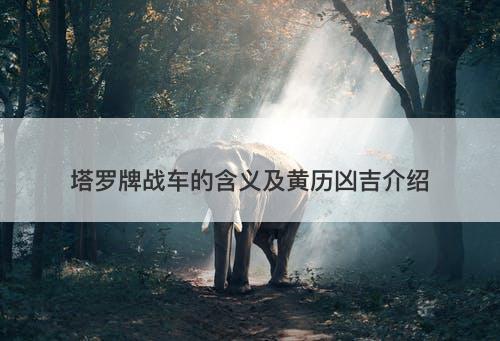 塔罗牌战车的含义及黄历凶吉介绍-图1