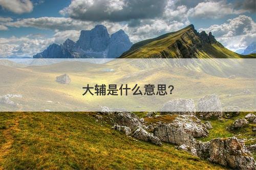 大辅是什么意思？