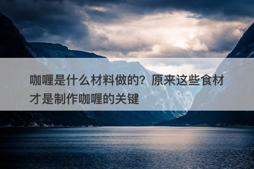 咖喱是什么材料做的？原来这些食材才是制作咖喱的关键
