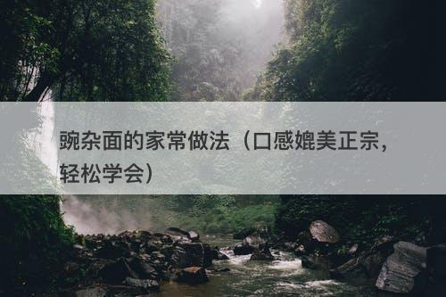 豌杂面的家常做法（口感媲美正宗，轻松学会）