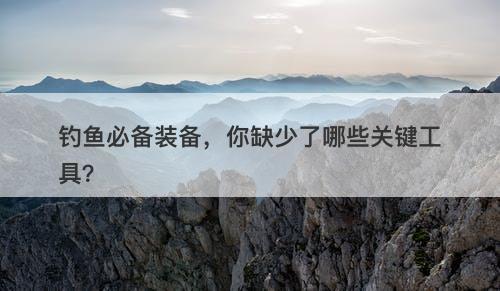 钓鱼必备装备，你缺少了哪些关键工具？