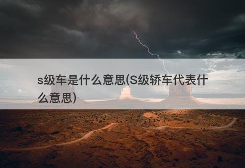 s级车是什么意思(S级轿车代表什么意思)