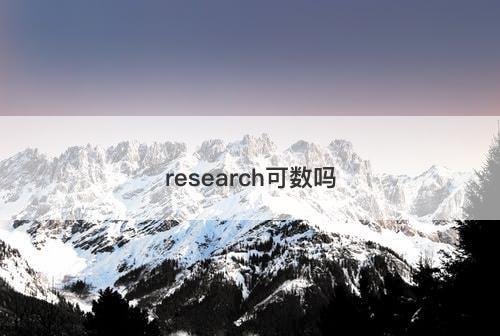 research可数吗