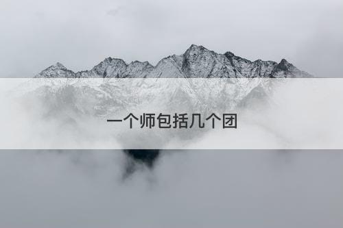 一个师包括几个团