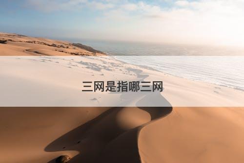 三网是指哪三网
