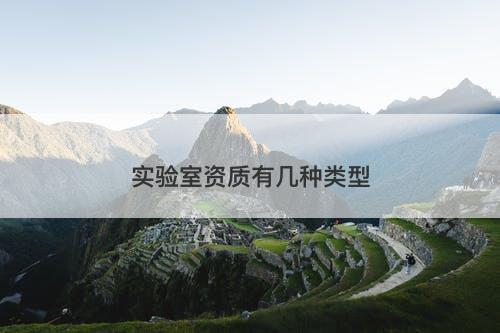 实验室资质有几种类型