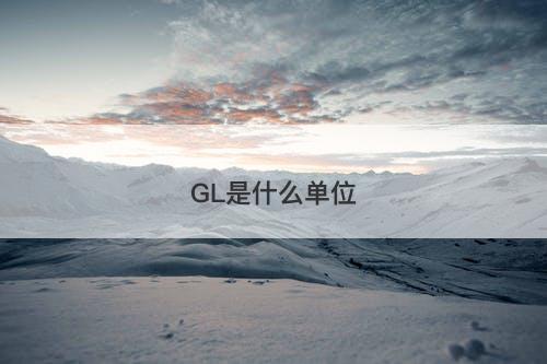 GL是什么单位