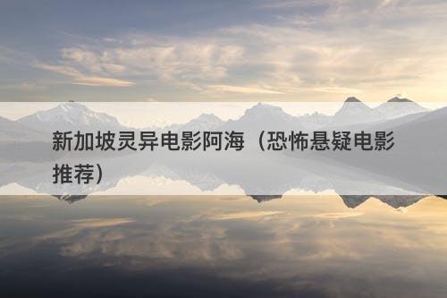 新加坡灵异电影阿海（恐怖悬疑电影推荐）