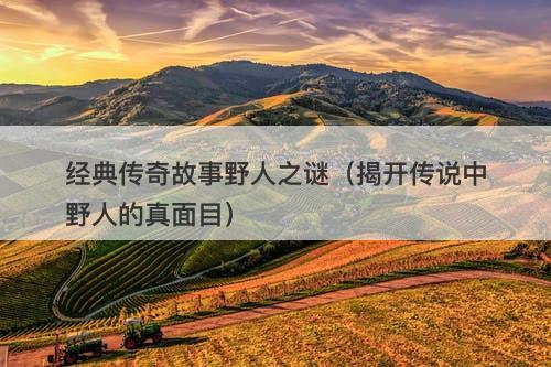 经典传奇故事野人之谜（揭开传说中野人的真面目）
