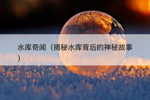 水库奇闻（揭秘水库背后的神秘故事）