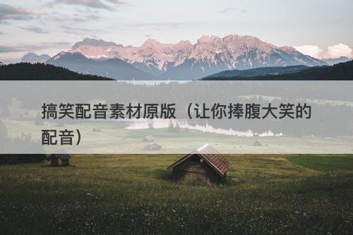 搞笑配音素材原版（让你捧腹大笑的配音）