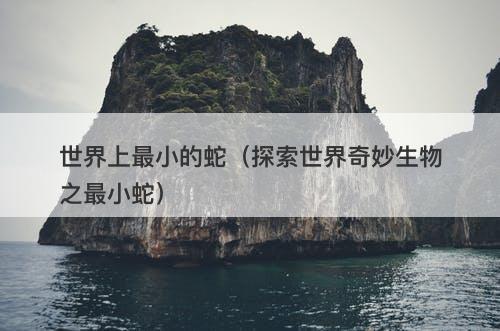 世界上最小的蛇（探索世界奇妙生物之最小蛇）