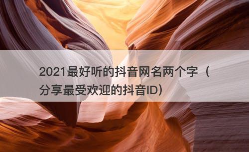 2021最好听的抖音网名两个字（分享最受欢迎的抖音ID）