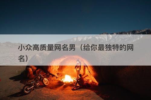 小众高质量网名男（给你最独特的网名）