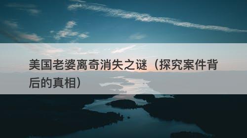 美国老婆离奇消失之谜（探究案件背后的真相）