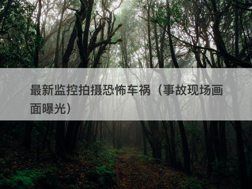 最新监控拍摄恐怖车祸（事故现场画面曝光）