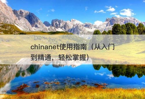 chinanet使用指南（从入门到精通，轻松掌握）