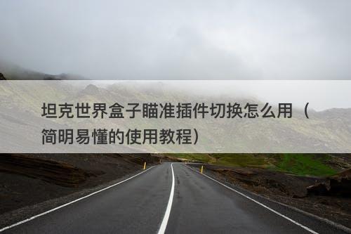 坦克世界盒子瞄准插件切换怎么用（简明易懂的使用教程）