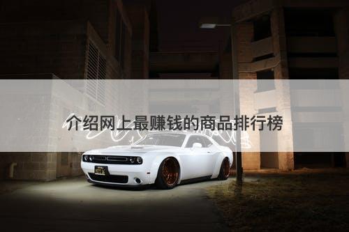 介绍网上最赚钱的商品排行榜