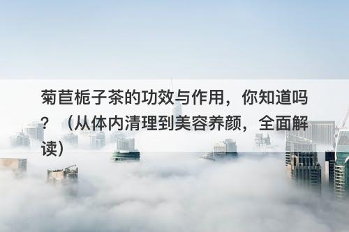 菊苣栀子茶的功效与作用，你知道吗？（从体内清理到美容养颜，全面解读）-图1