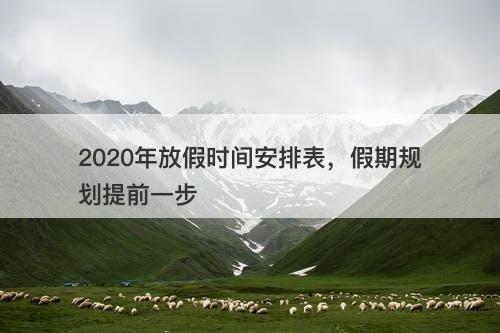 2020年放假时间安排表，假期规划提前一步-图1