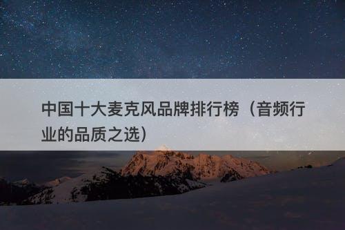 中国十大麦克风品牌排行榜（音频行业的品质之选）