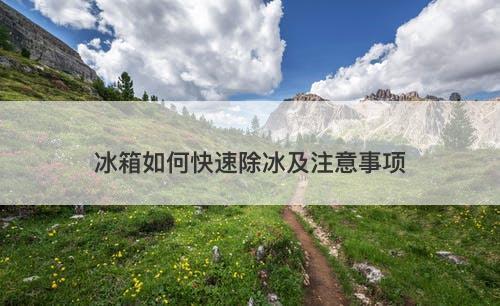 冰箱如何快速除冰及注意事项