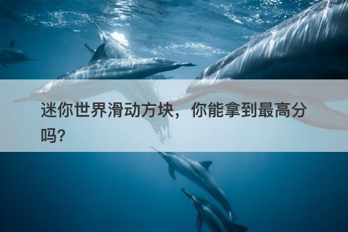 迷你世界滑动方块，你能拿到最高分吗？