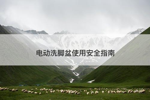 电动洗脚盆使用安全指南-图1