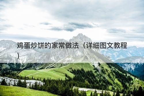 鸡蛋炒饼的家常做法（详细图文教程）