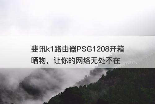 斐讯k1路由器PSG1208开箱晒物，让你的网络无处不在